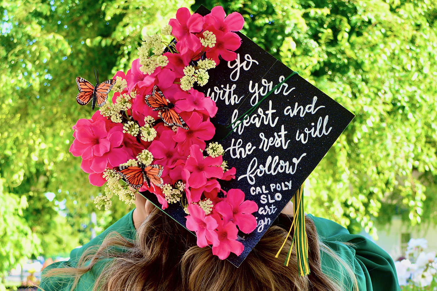 Cal Poly student designs graduation caps in support of COVID-19 relief ...