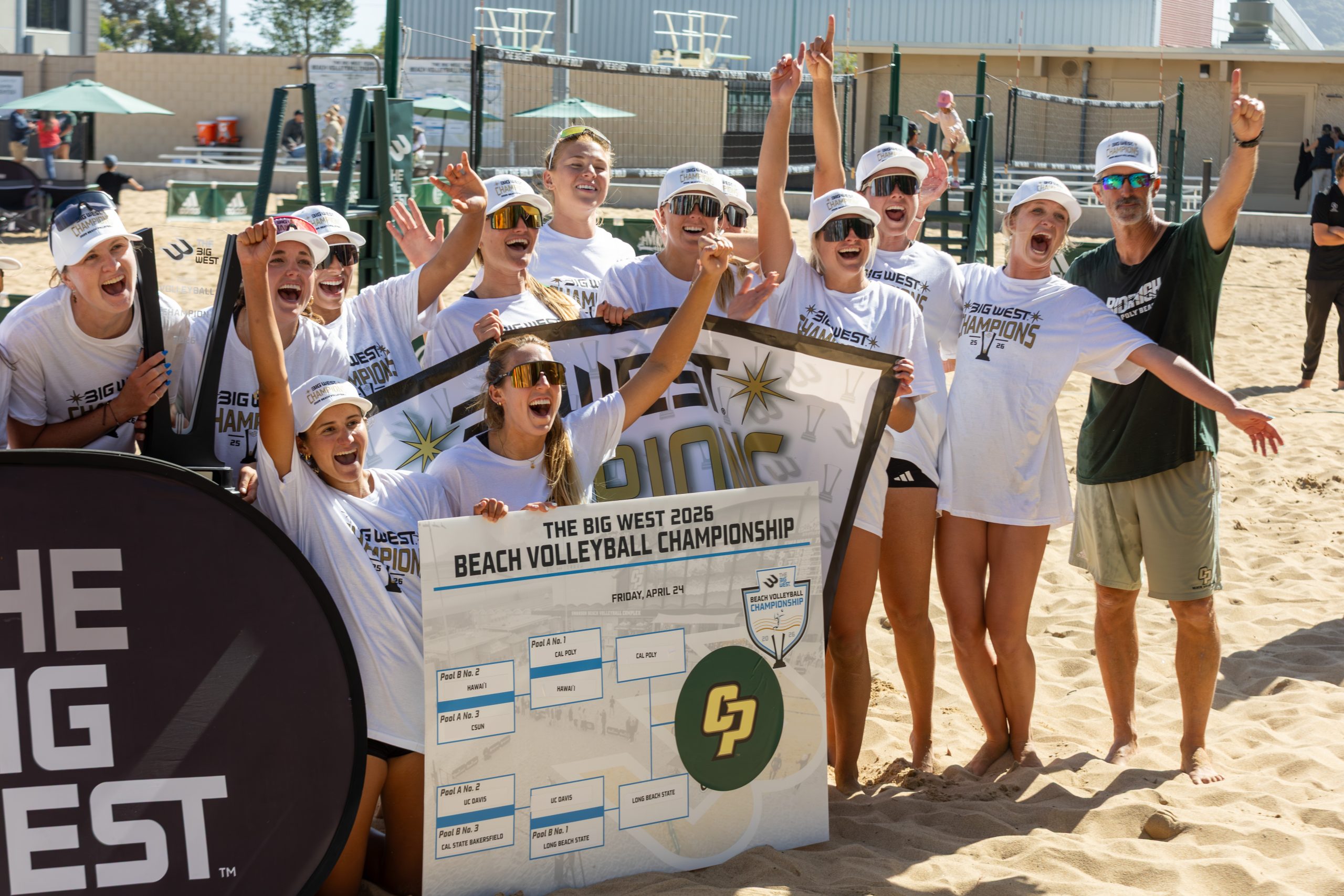 Cal Poly Beach Volleyball wins first Big West Championship since 2022